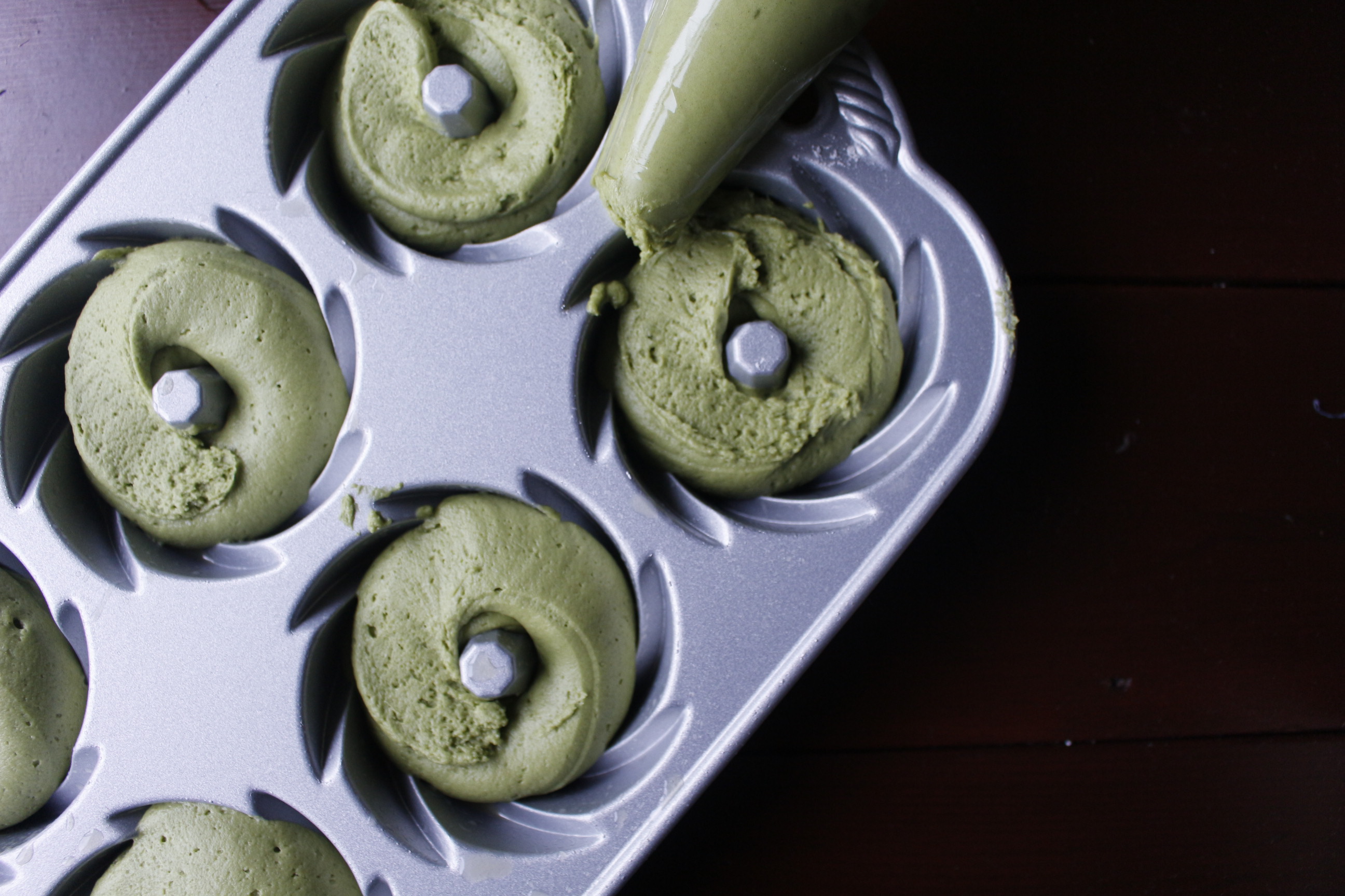 Matcha Cakes and lemon pomegranate