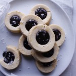 Orange Thumbprint Cookies filled with Jacobsen sea salt ganache