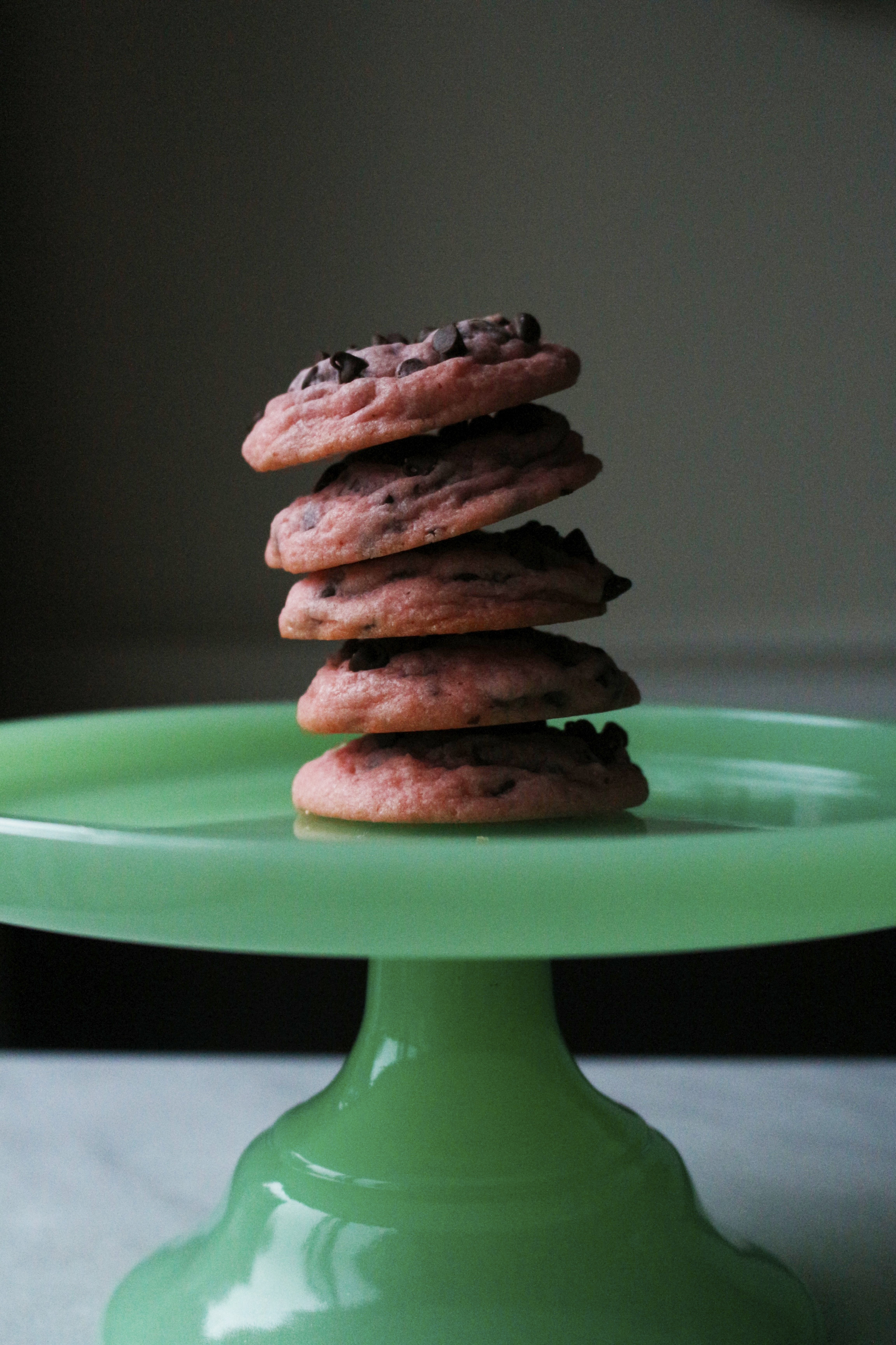 Soft and chewy Pink Velvet Chocolate Chip cookies. Perfect for you're Valentines Day or princess party.