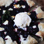 Marion Berry Goat Cheese Galette, easy and delicious free form pie