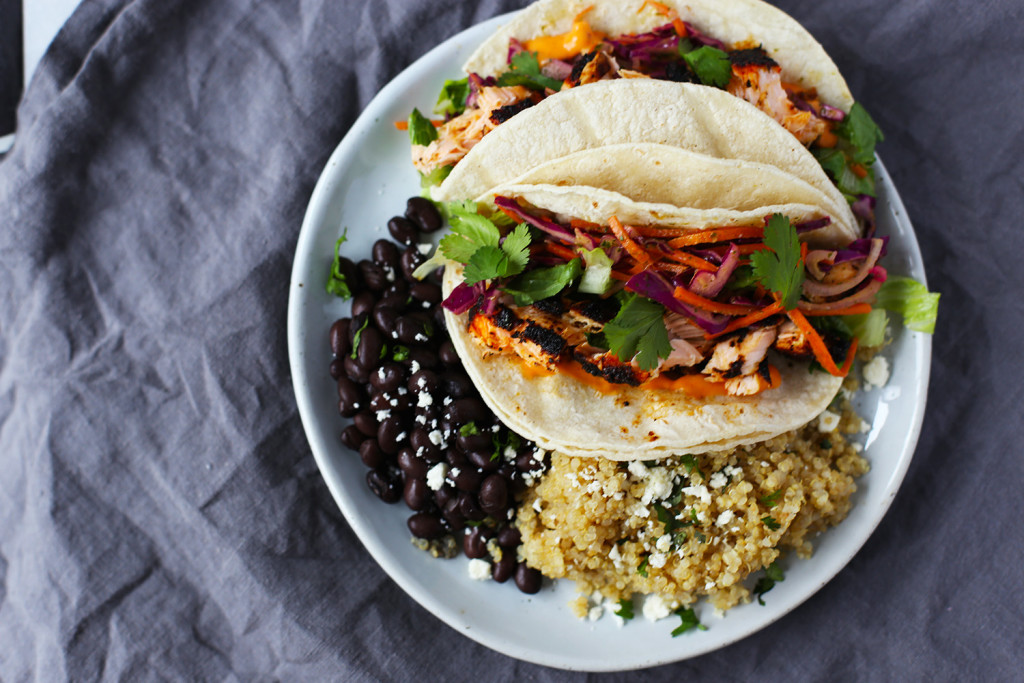 Blackened Salmon Tacos, YUMMY!!!