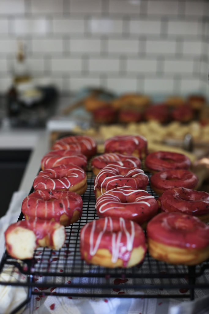 Marion Berry Basil Donuts