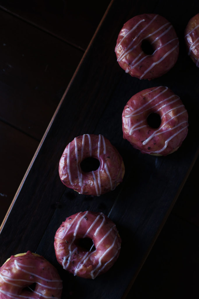 Marion Berry Basil Donuts