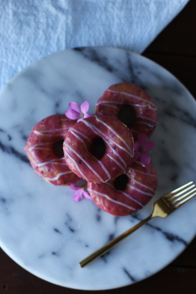 Marion Berry Basil Donuts