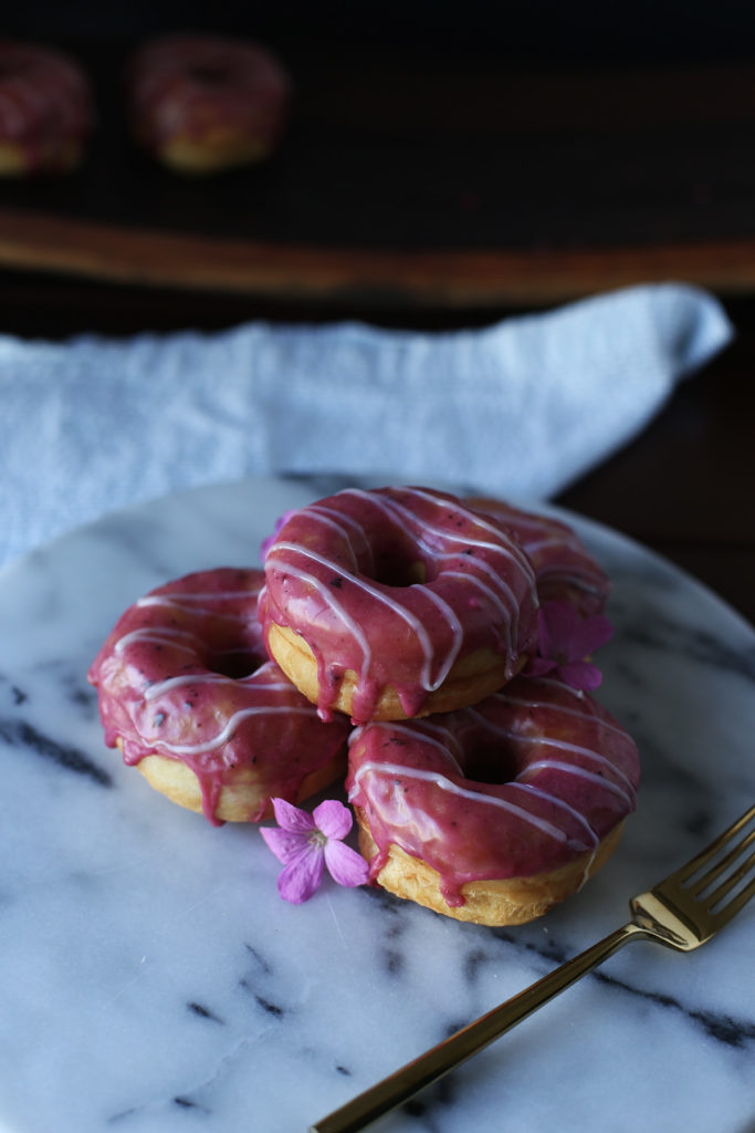 Marion Berry Basil Donuts