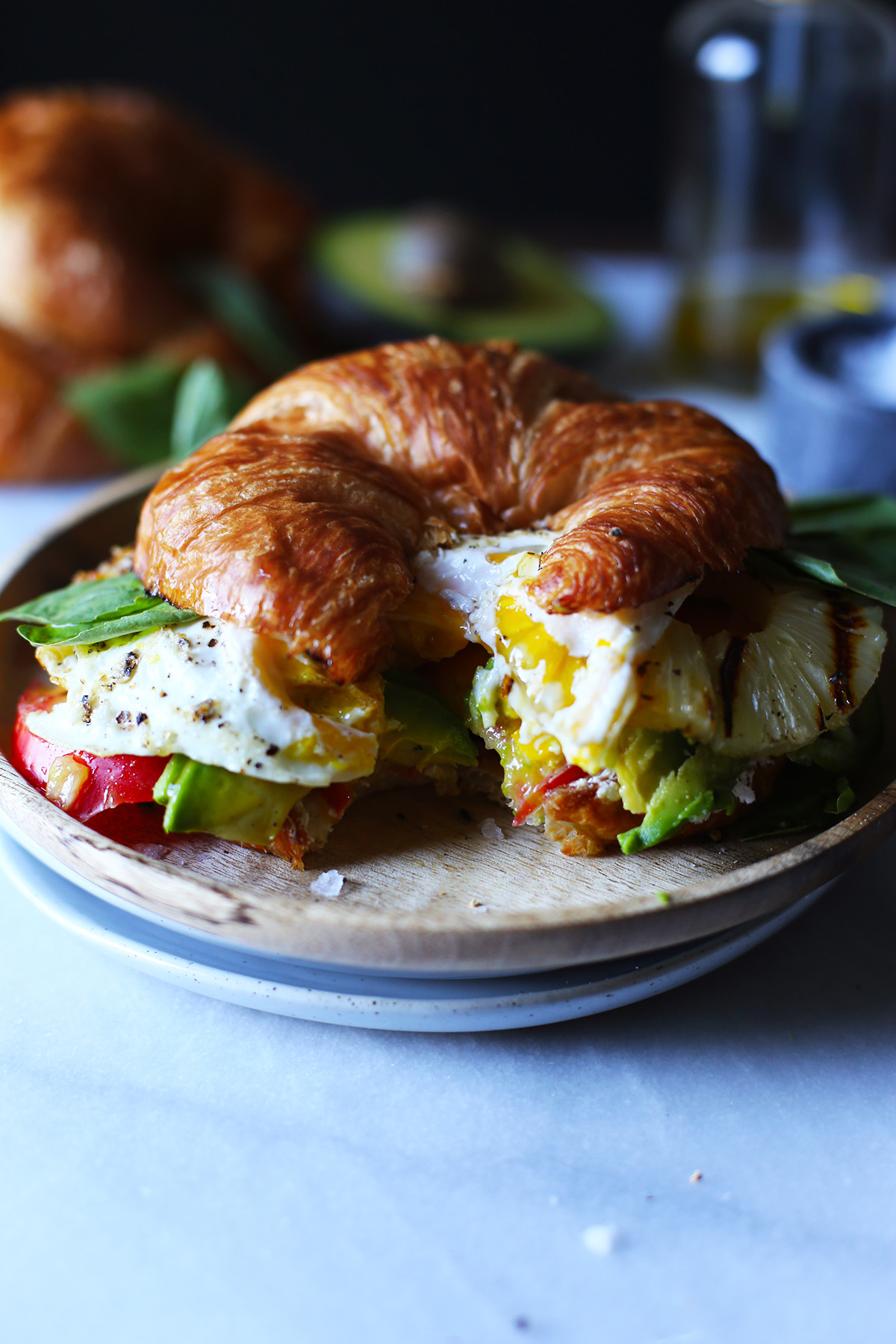 Croissant Breakfast Sandwiches - My Baking Addiction