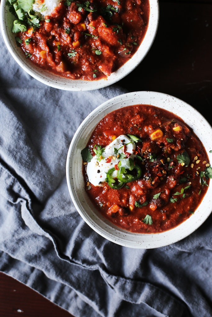 Sweet Potato Chorizo Chili