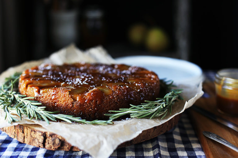 Browned Butter Apple Upside-Down Cake