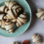 Flaky Cinnamon Roll Cookies made with cream cheese dough