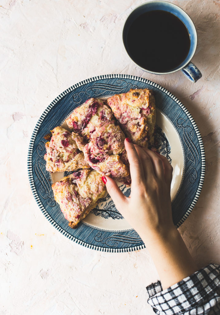 Cranberry White Chocolate Scones