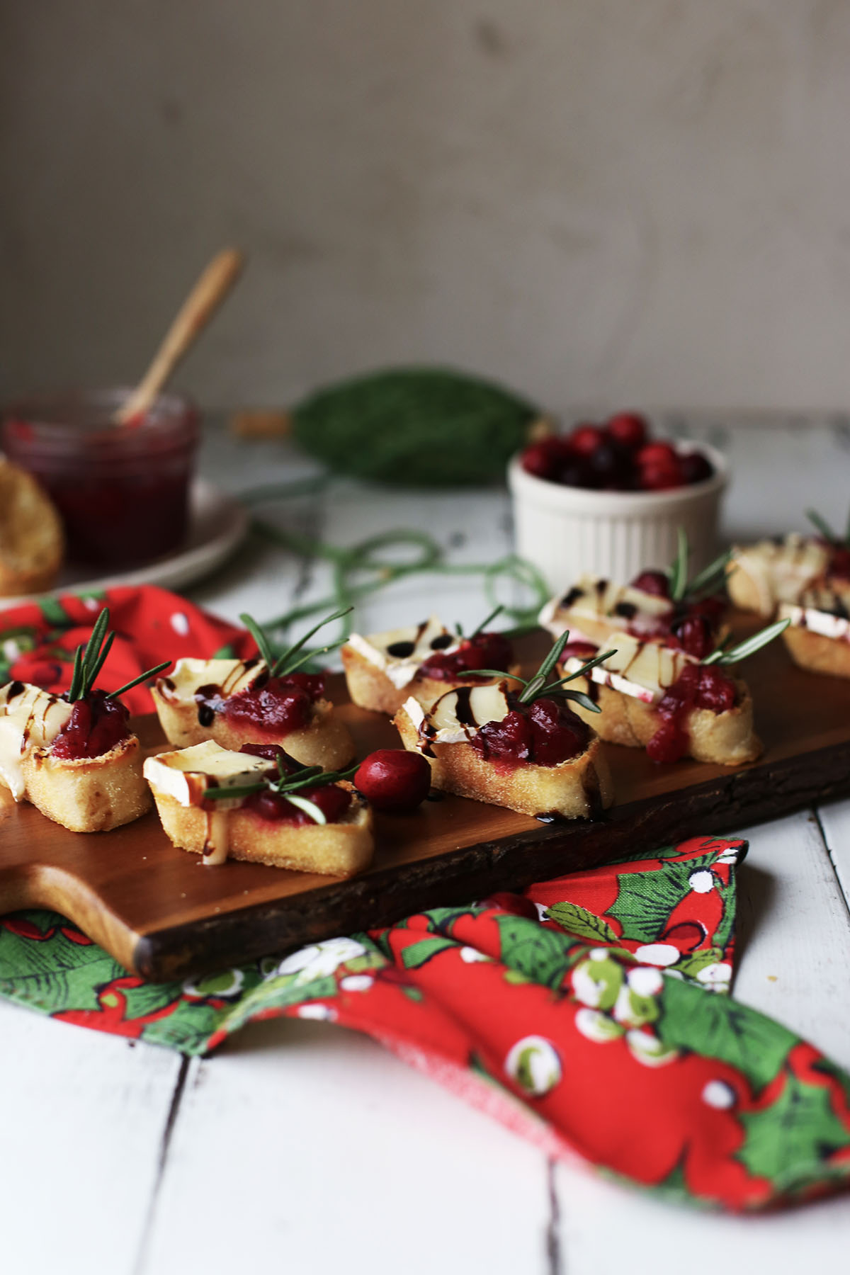 Cranberry and Brie Canapés