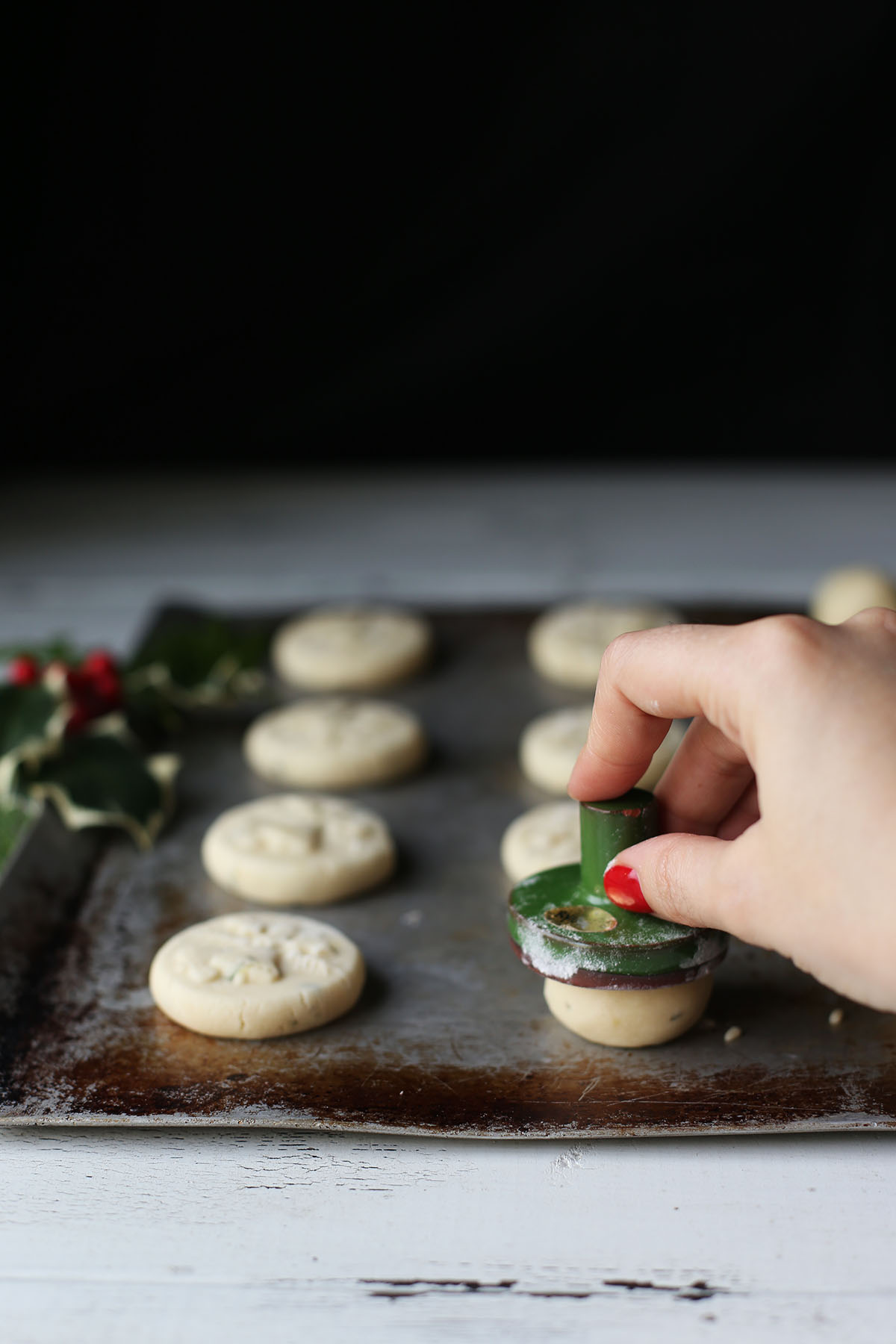 Stamped lemon shortbread cookies – Modern Notebook