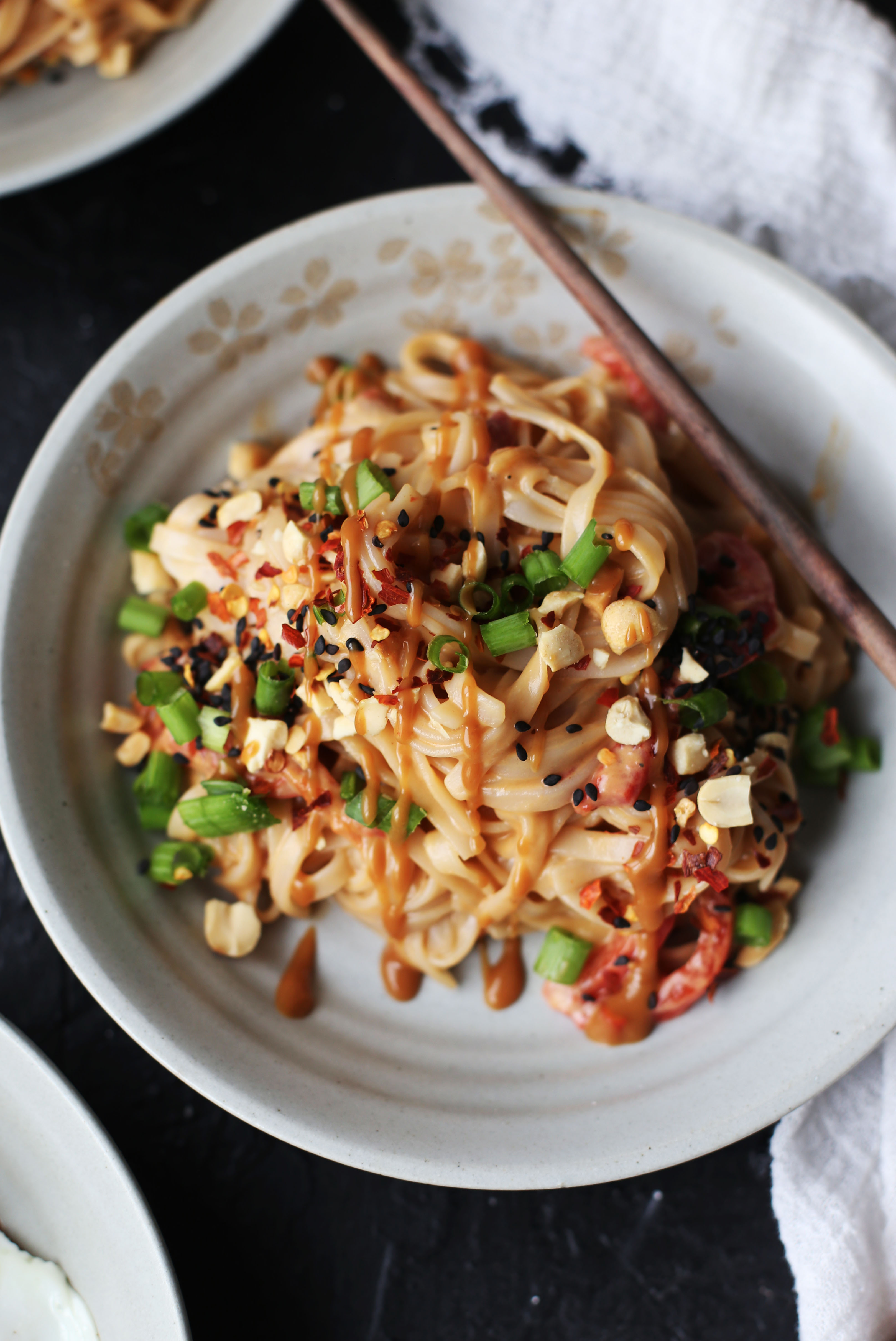 Quick Pad Thai Peanut Noodles