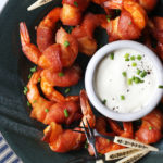 Bacon Wrapped Buffalo Shrimp