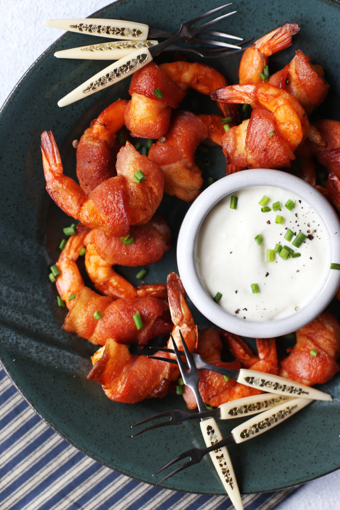 Bacon Wrapped Buffalo Shrimp