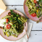 Fresh Pea and Pistachio Pesto Pasta