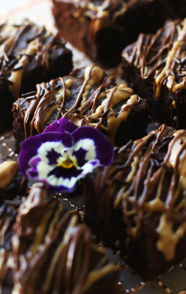 Banana Peanut Butter Cake Brownies