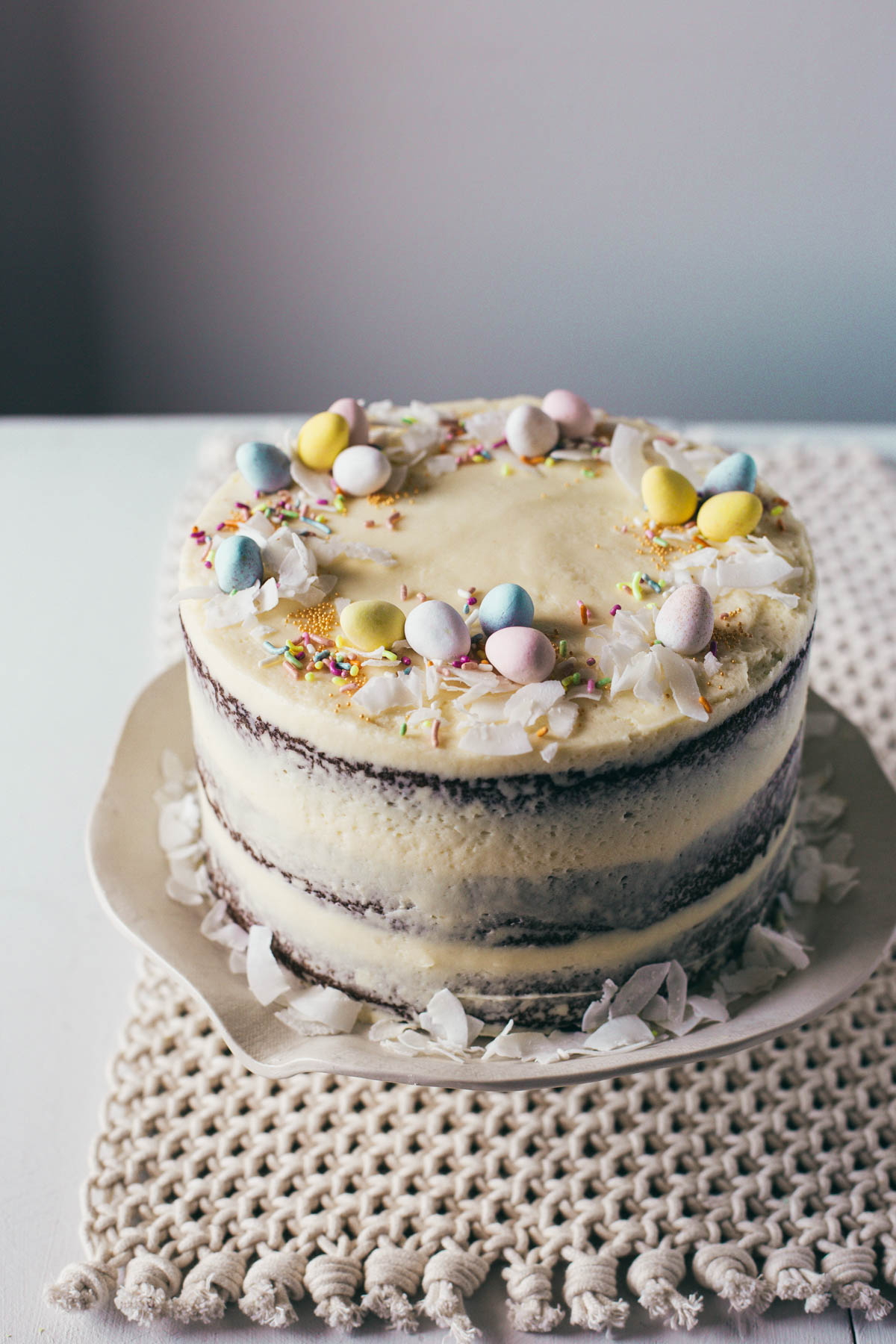 Pineapple Coconut Carrot Cake with Sweetened Condensed Milk Frosting