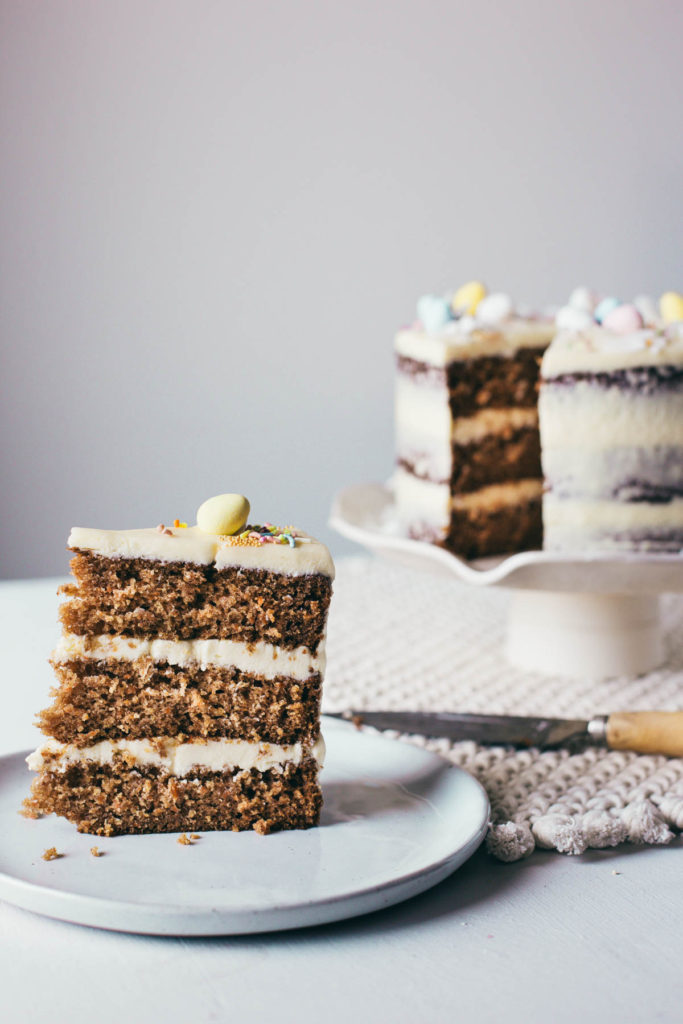 Pineapple Coconut Carrot Cake with Sweetened Condensed Milk Frosting