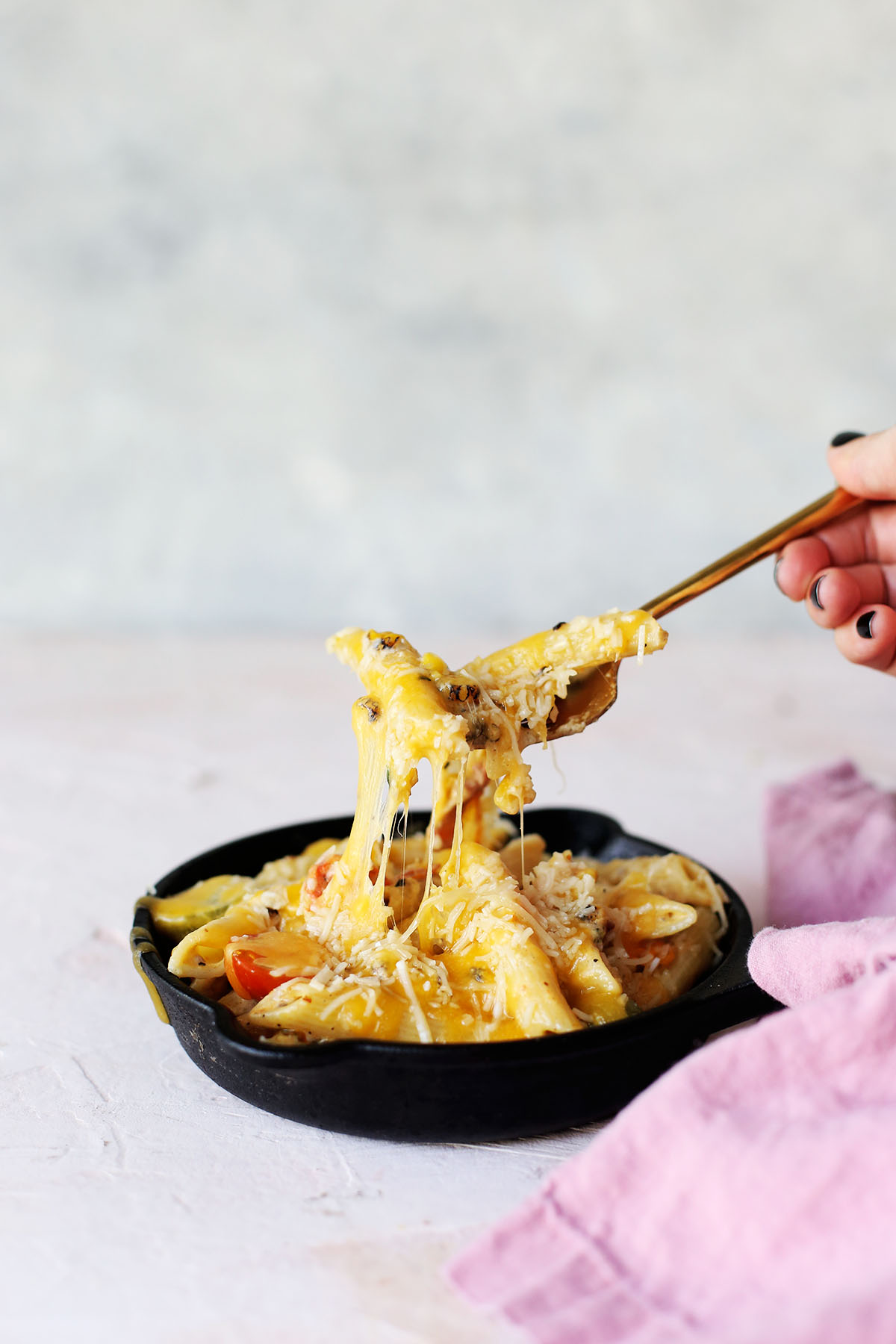 Cheesy Bacon Penne Sweet Corn Carbonara Bowls