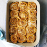 Pumpkin Cinnamon Rolls and Browned Butter Frosting