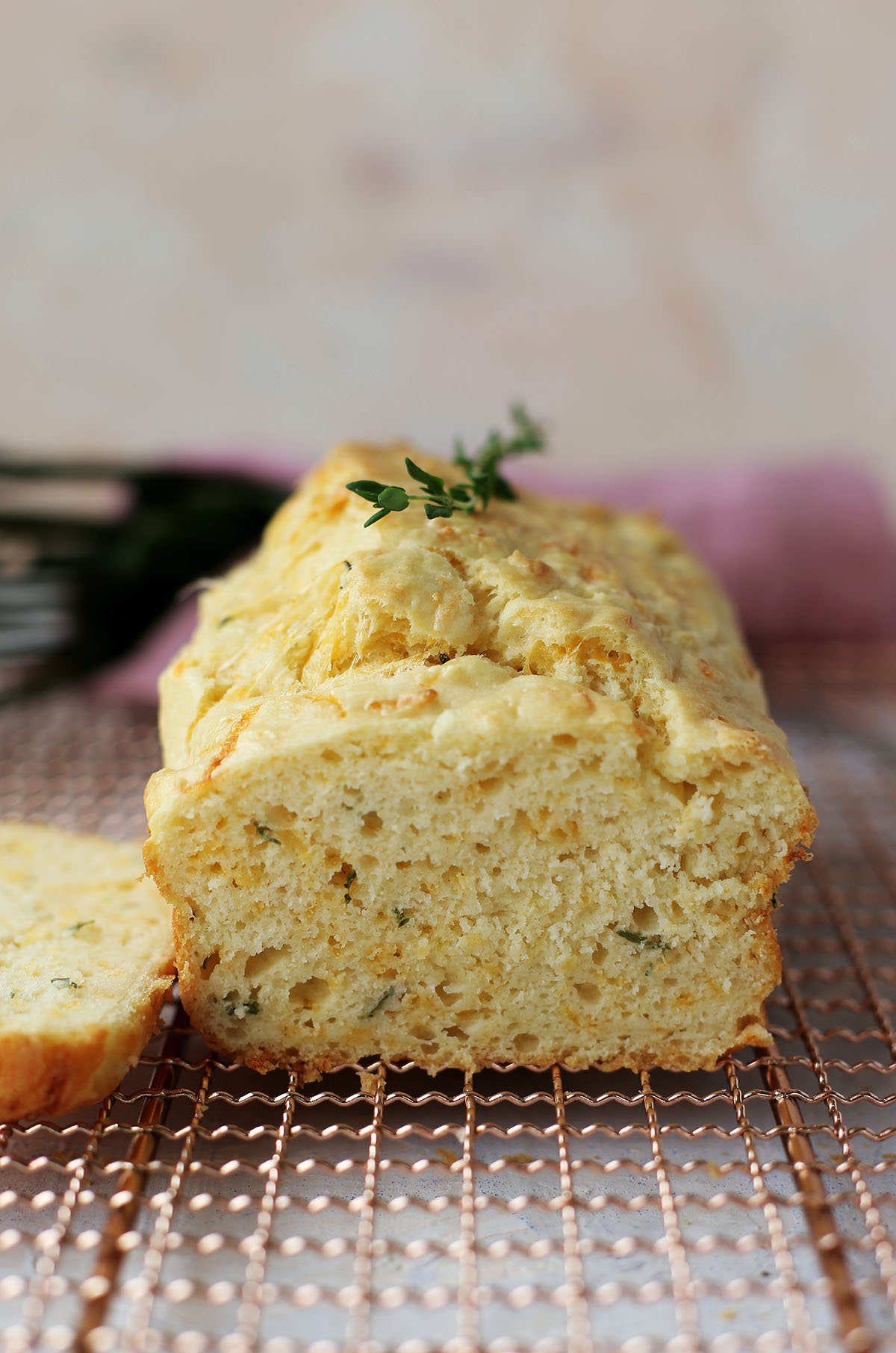 Cheddar and Thyme Quick Bread
