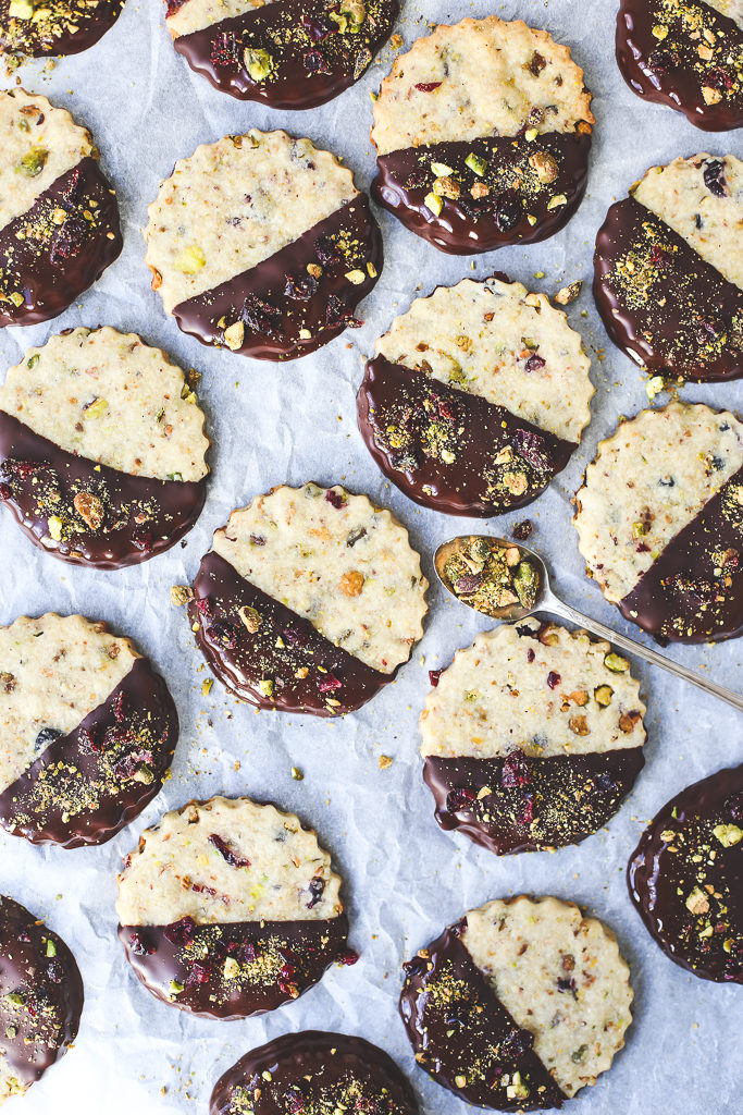 Pistachio Cherry Chocolate Cookies