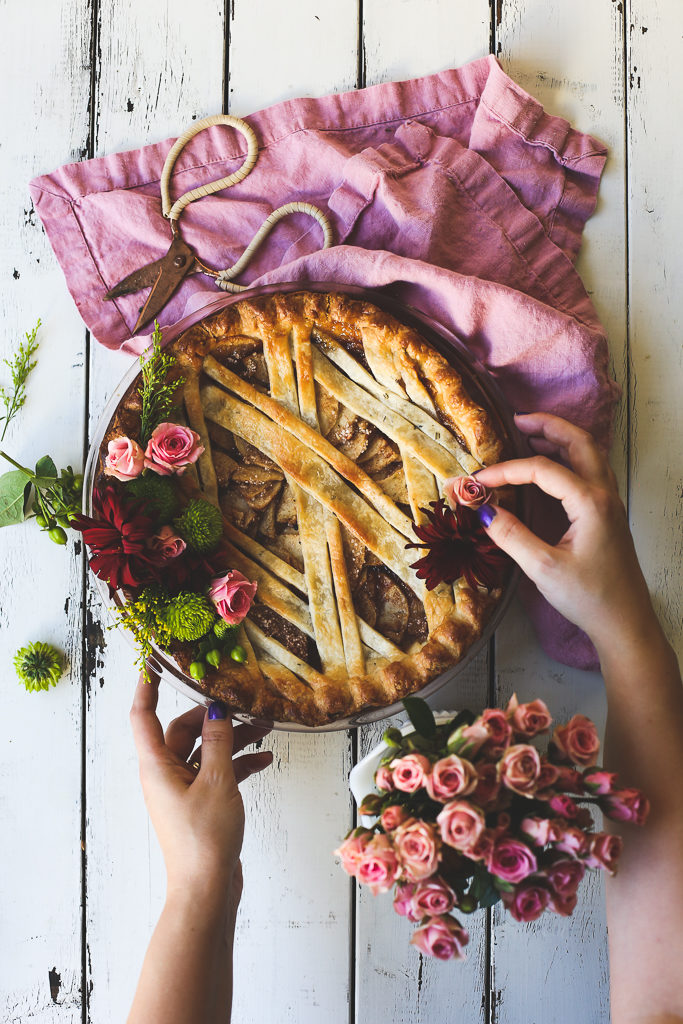 Apple Pie with Rosemary Buttermilk Crust