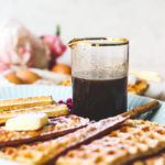 Crispy Buttermilk Waffles with Chai Spice Maple Syrup