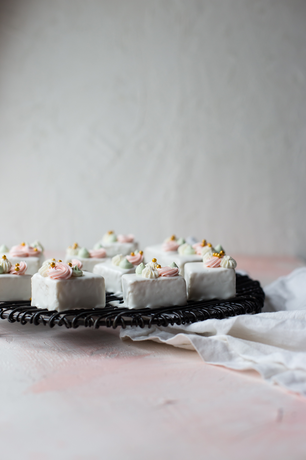 Cranberry Vanilla Bean Petit Fours - Gluten Free - Posh Little Designs