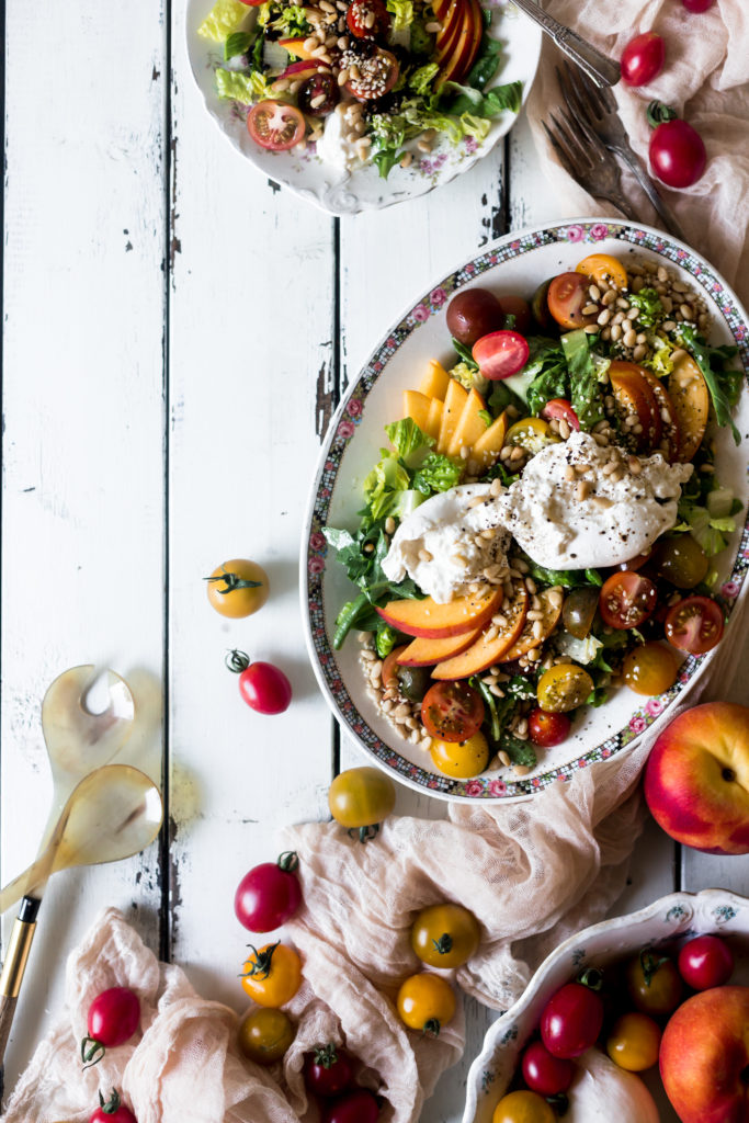 Burrata and Peach End of Summer Salad