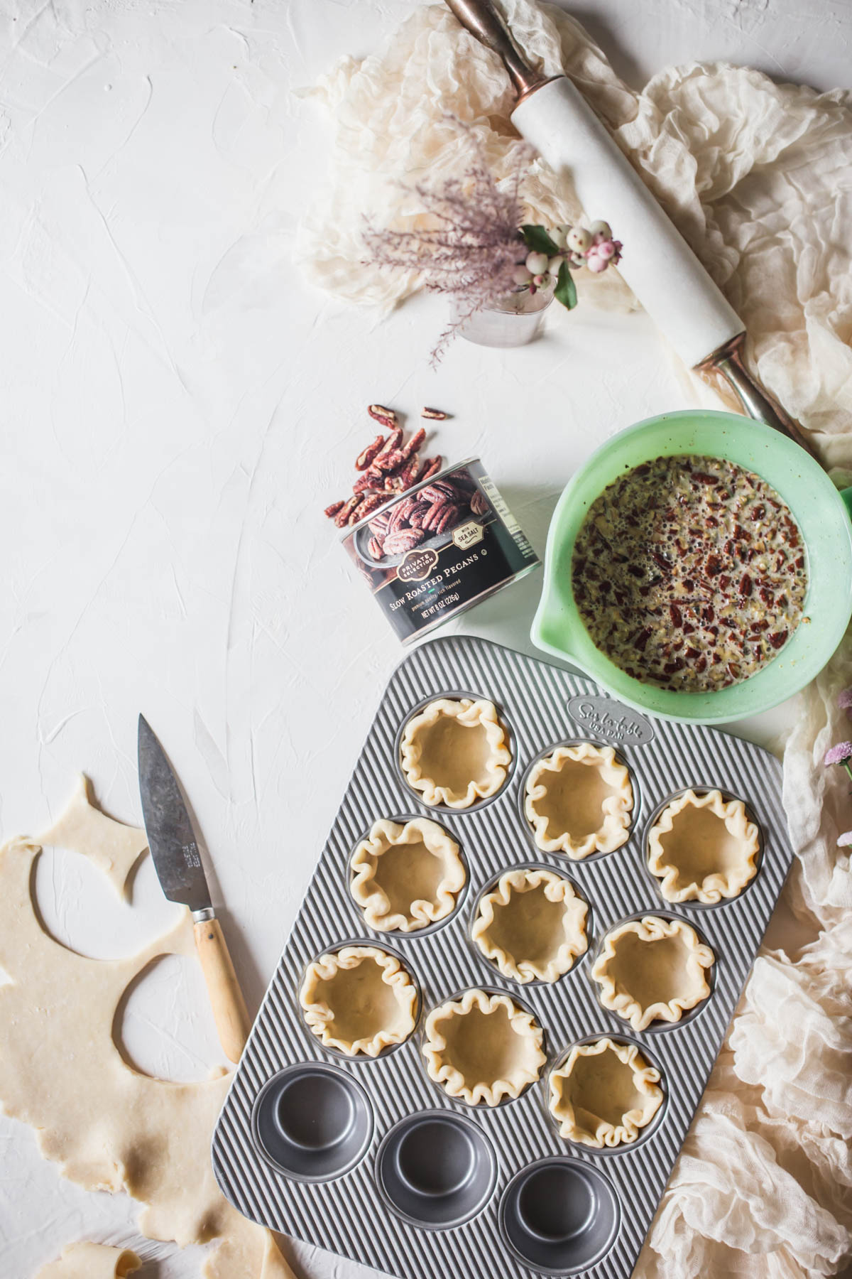 Browned Butter and Maple Mini Pecan Pies