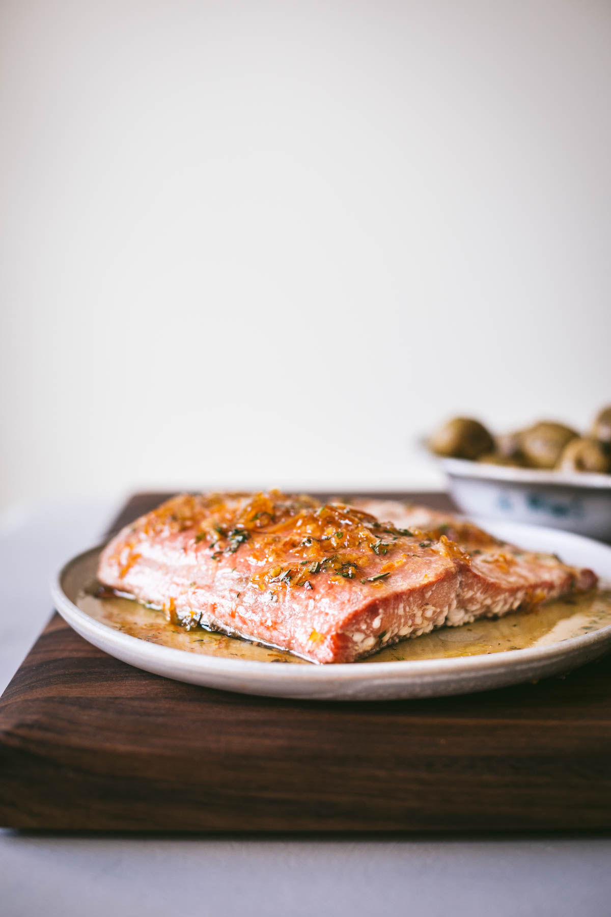 Rosemary and Marmalade Glazed Salmon