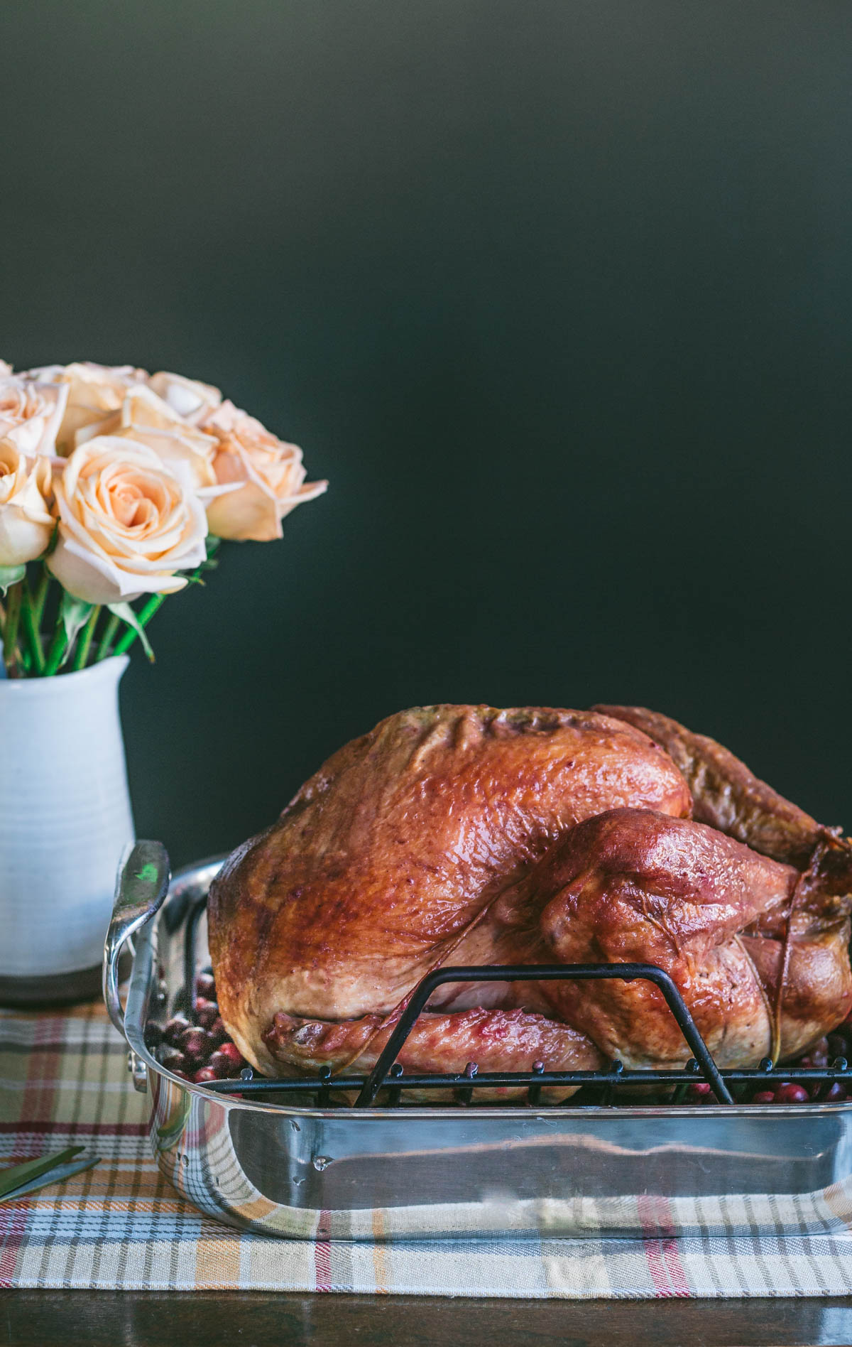 Cranberry Vanilla Bean and Clove Glazed Turkey