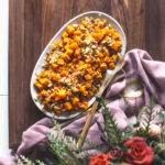 Browned Butter Sage Bread Crumbs on Roasted Butternut Squash