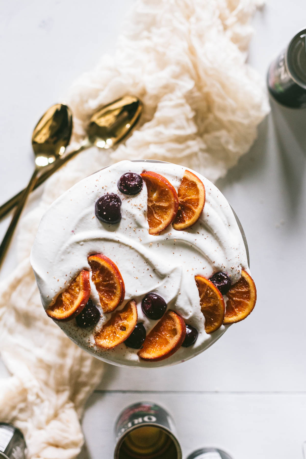 Dark Sweet Cherry and Chai Tea Trifle