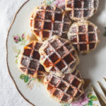 Brown Sugar Stuffed Brioche Waffles