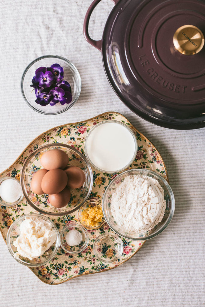 Lemon Ricotta Almond Dutch Baby