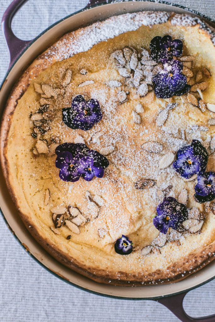 Lemon Ricotta Almond Dutch Baby