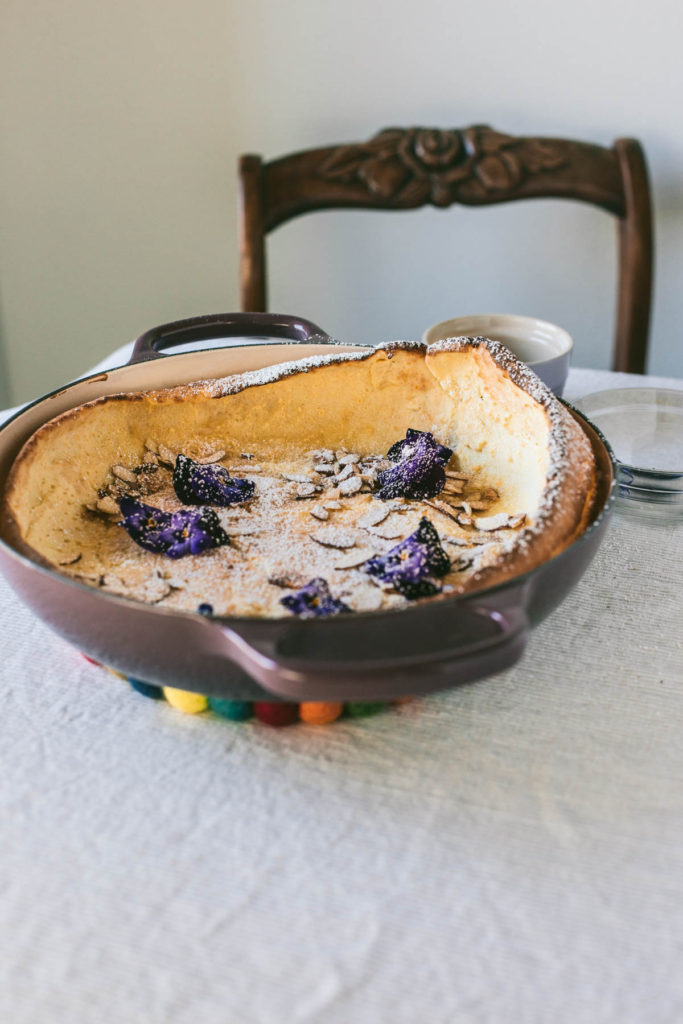 Lemon Ricotta Almond Dutch Baby