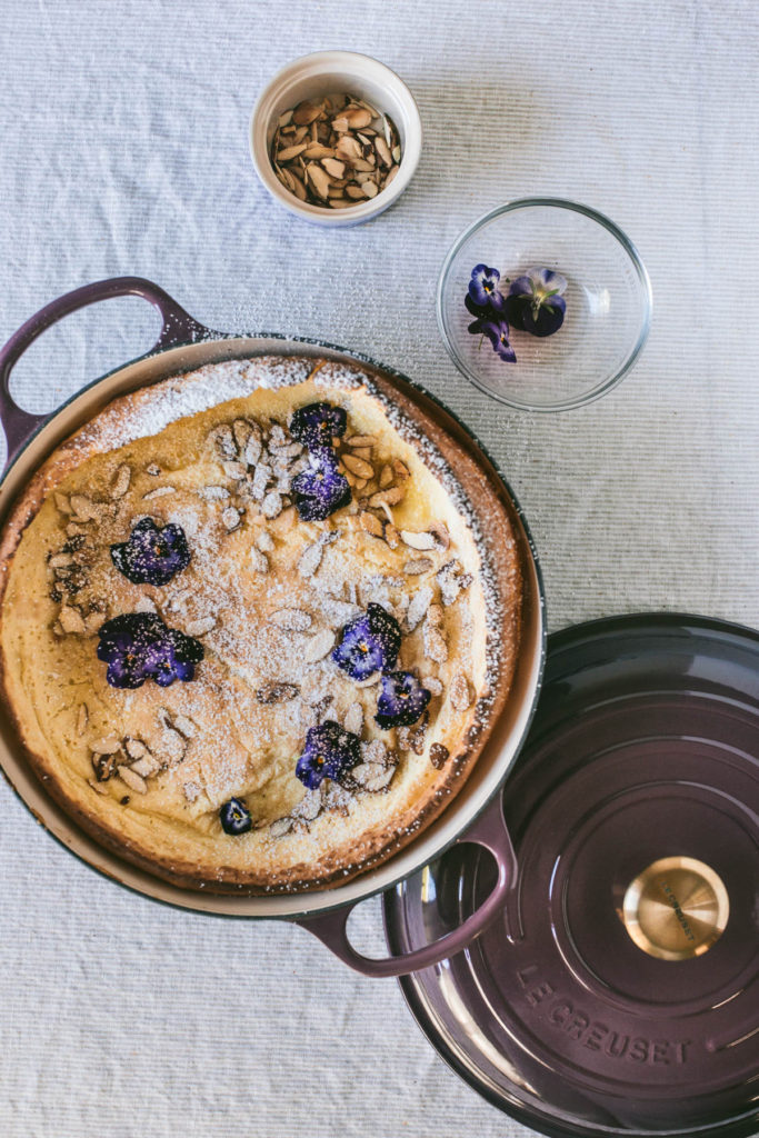 Lemon Ricotta Almond Dutch Baby