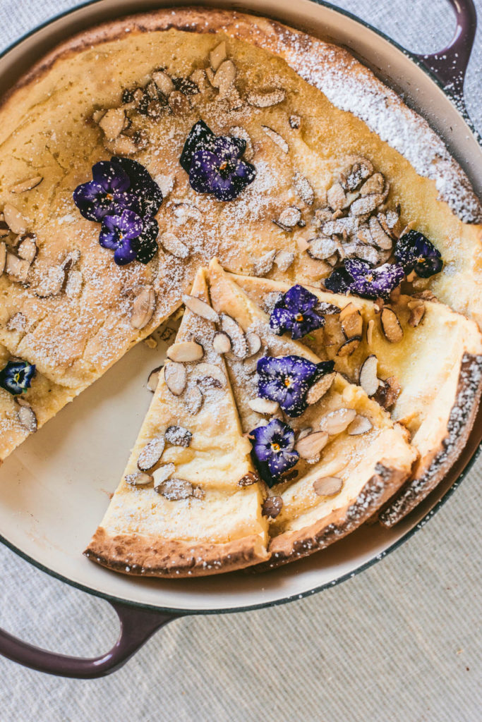 Lemon Ricotta Almond Dutch Baby