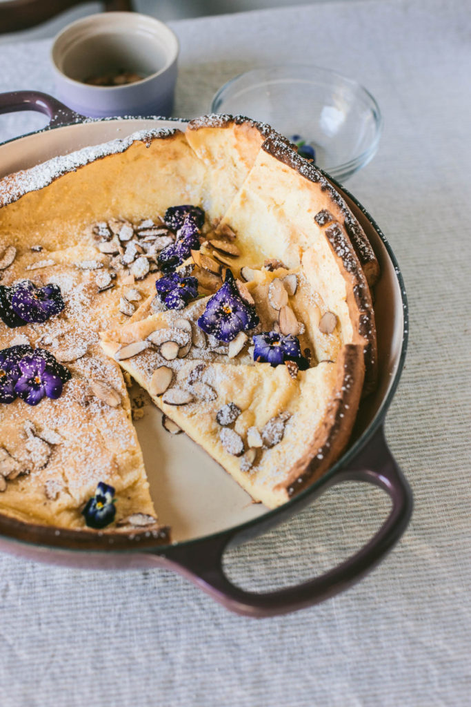 Lemon Ricotta Almond Dutch Baby