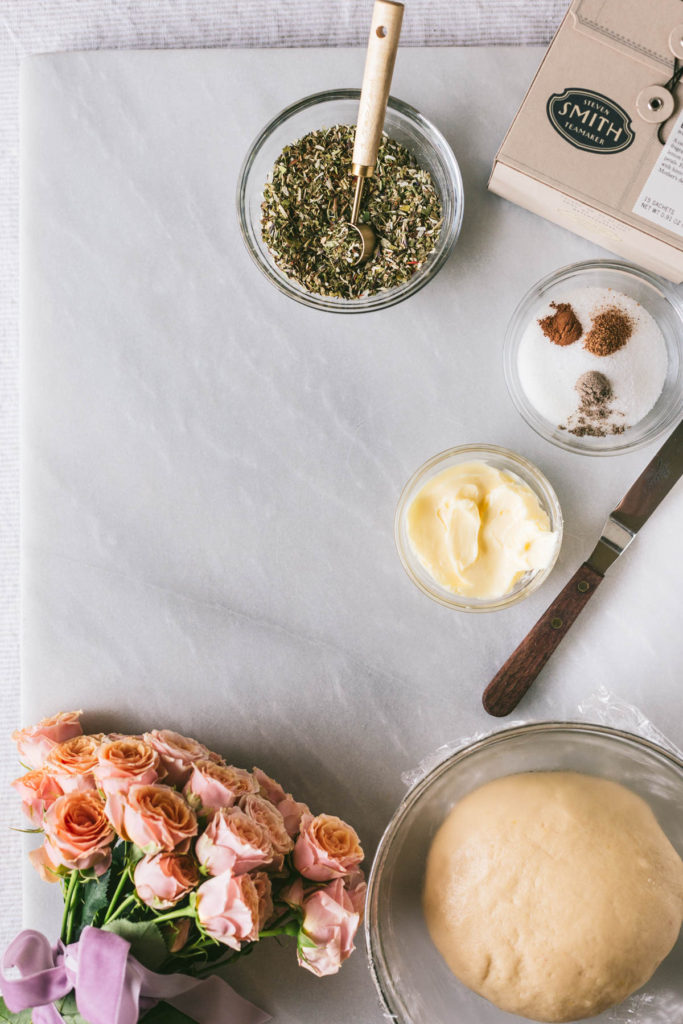 Cardamom Rolls with Bouquet Infused Icing