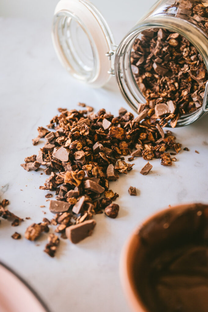 Spilled Chocolate Hazelnut Dessert Granola