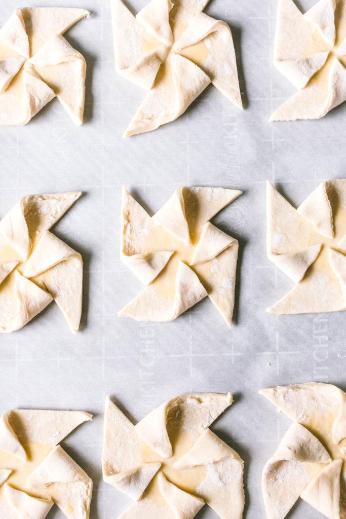 Strawberry Rhubarb Ricotta Cheese Pinwheel