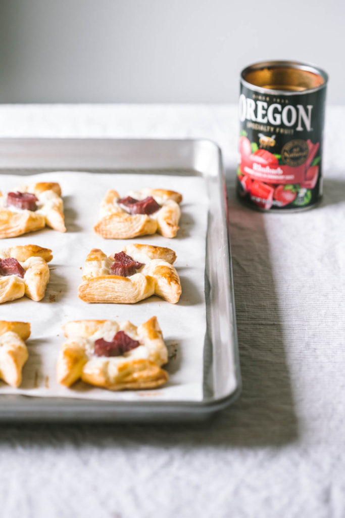 Strawberry Rhubarb Ricotta Cheese Pinwheel