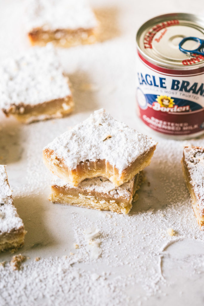 cut Maple Coconut Gooey Bars