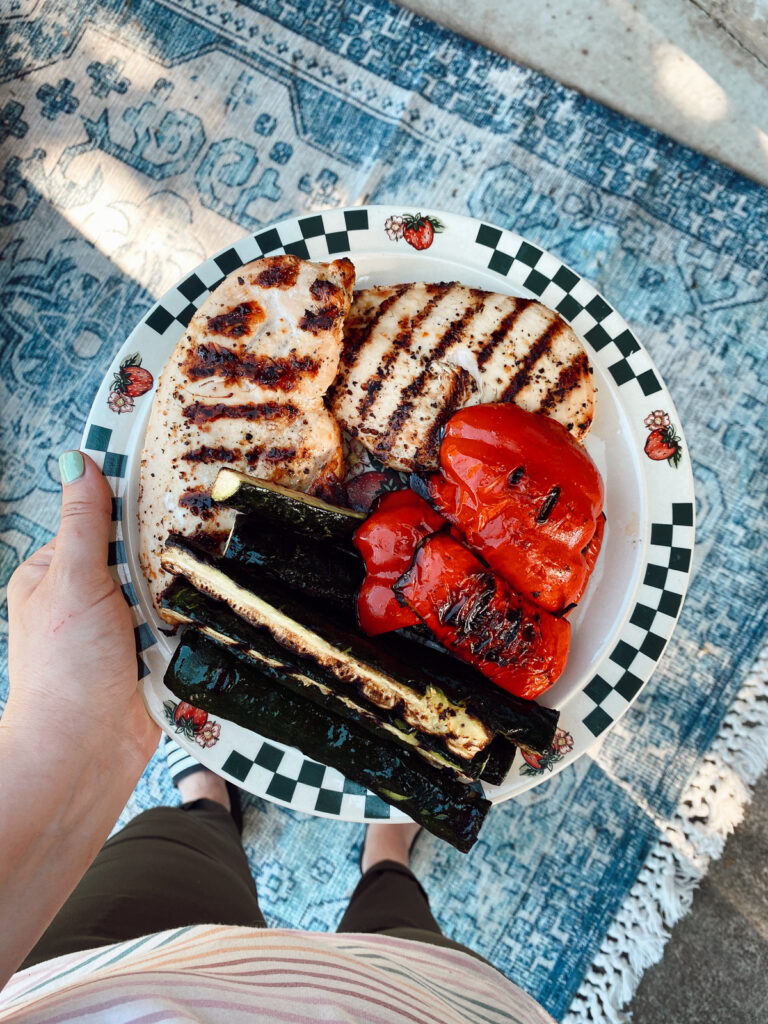 Plate of bbq