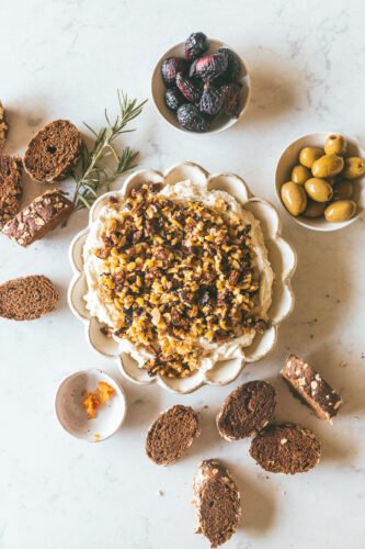 Olive Fig and Goat Cheese spread